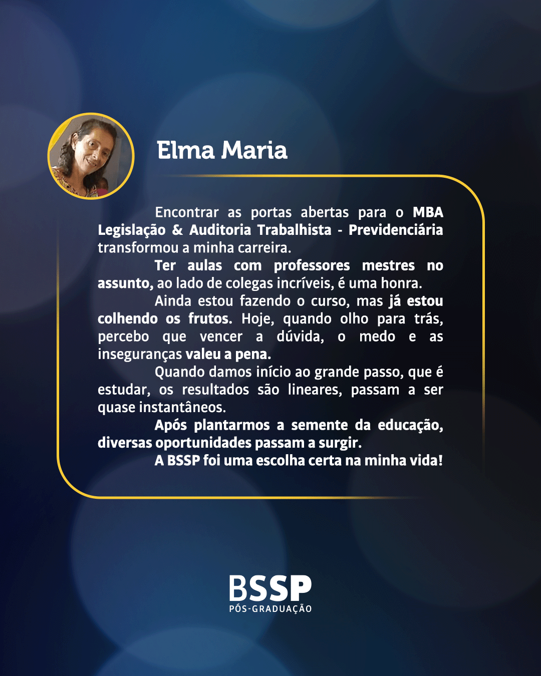 Depoimento de Elma Maria