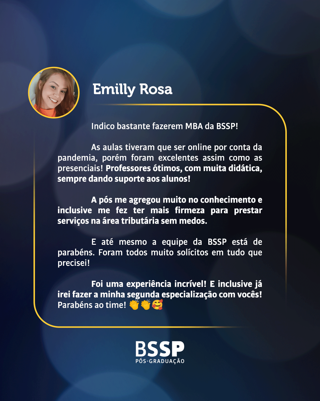 Depoimento de Emilly Rosa