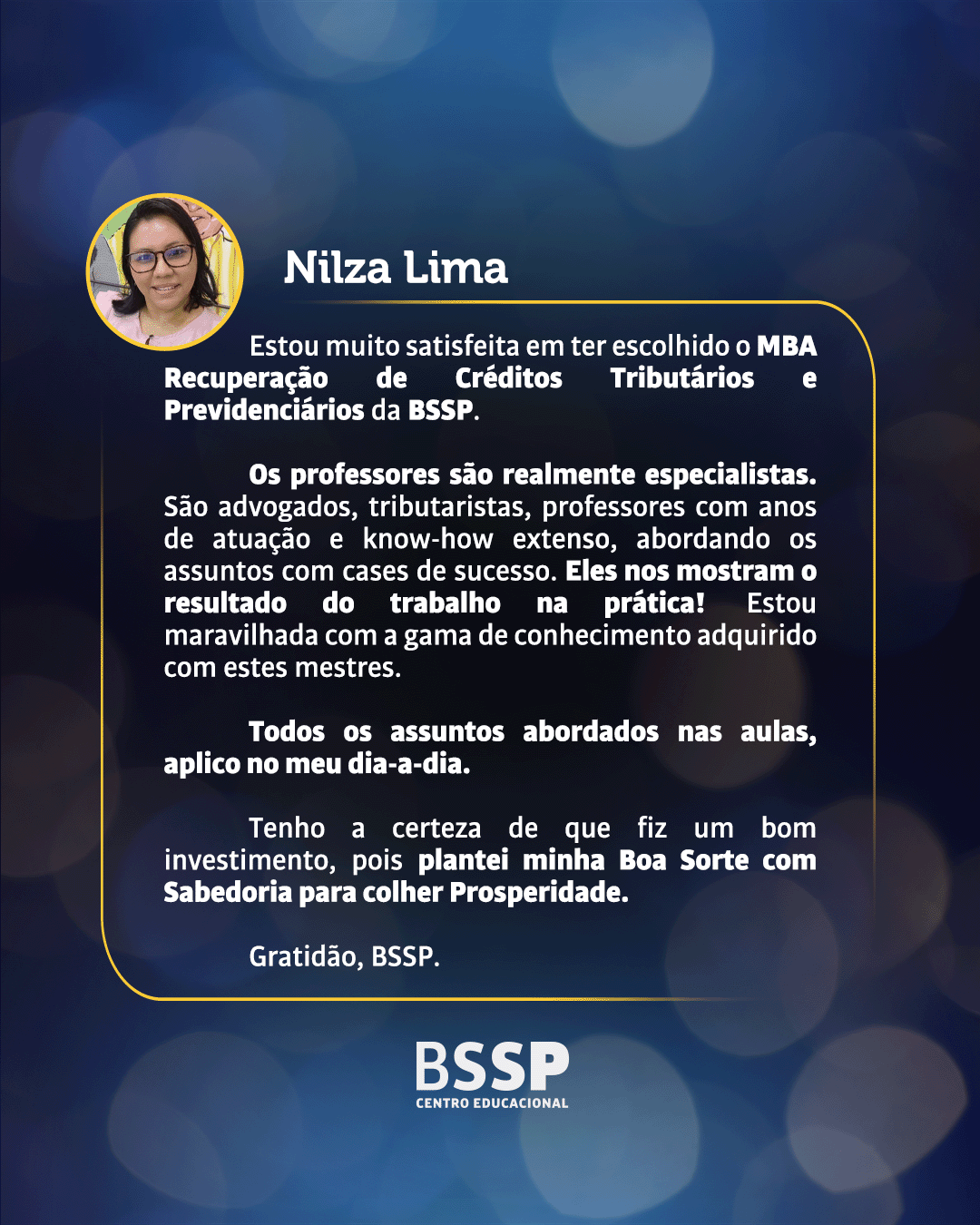 Depoimento de Nilza