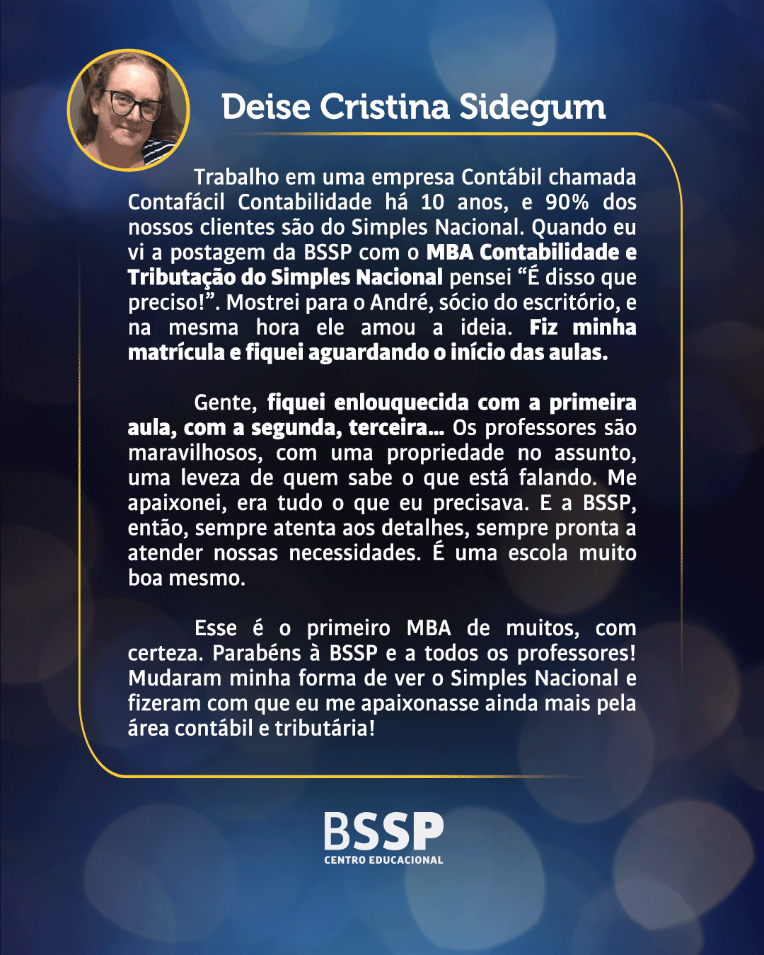 Depoimento de Deise