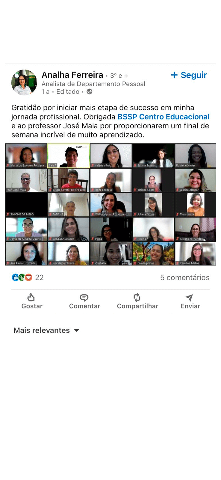 Depoimento publicado no LinkedIn (03)