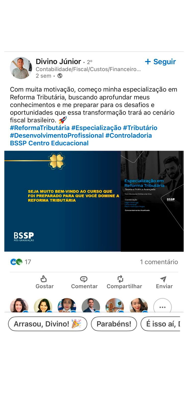 Depoimento publicado no LinkedIn (07)