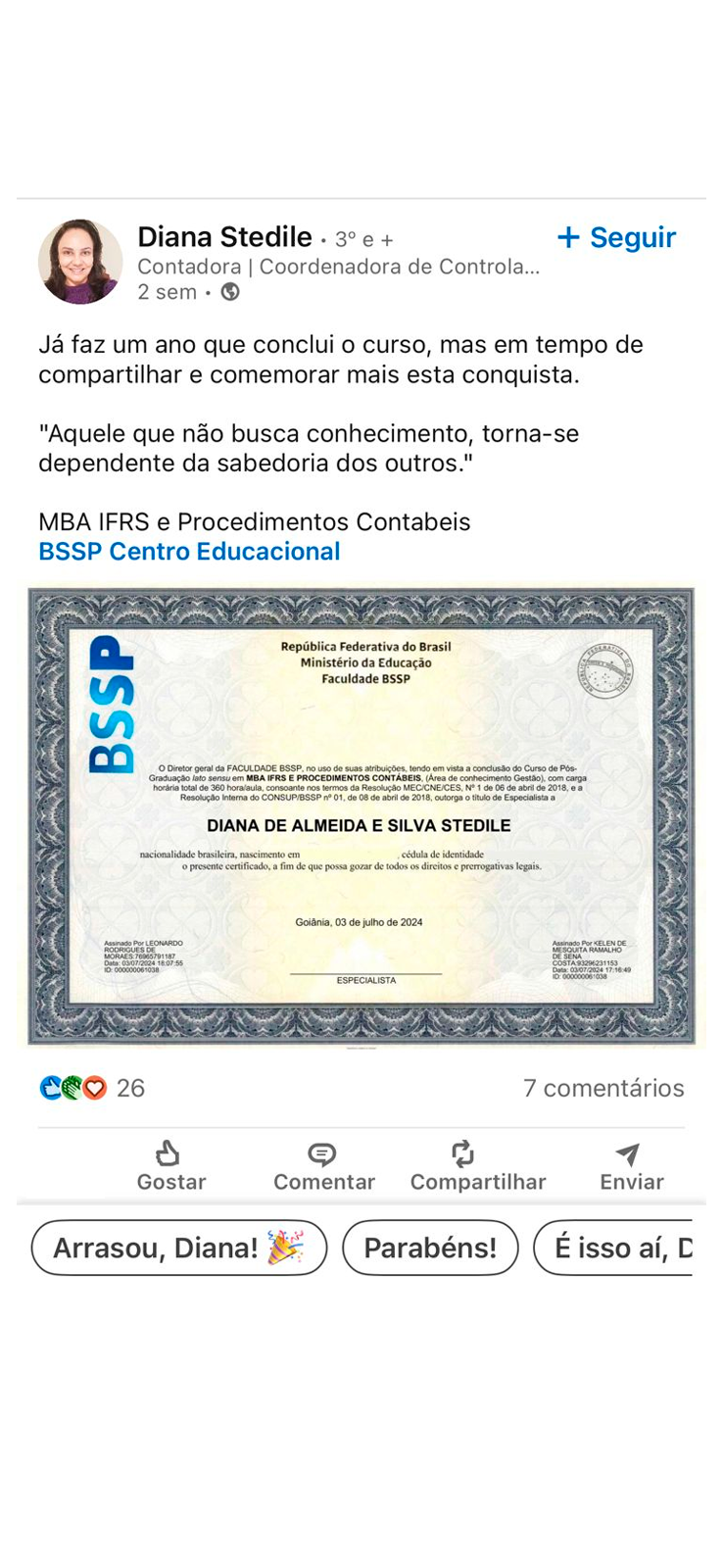 Depoimento publicado no LinkedIn (08)