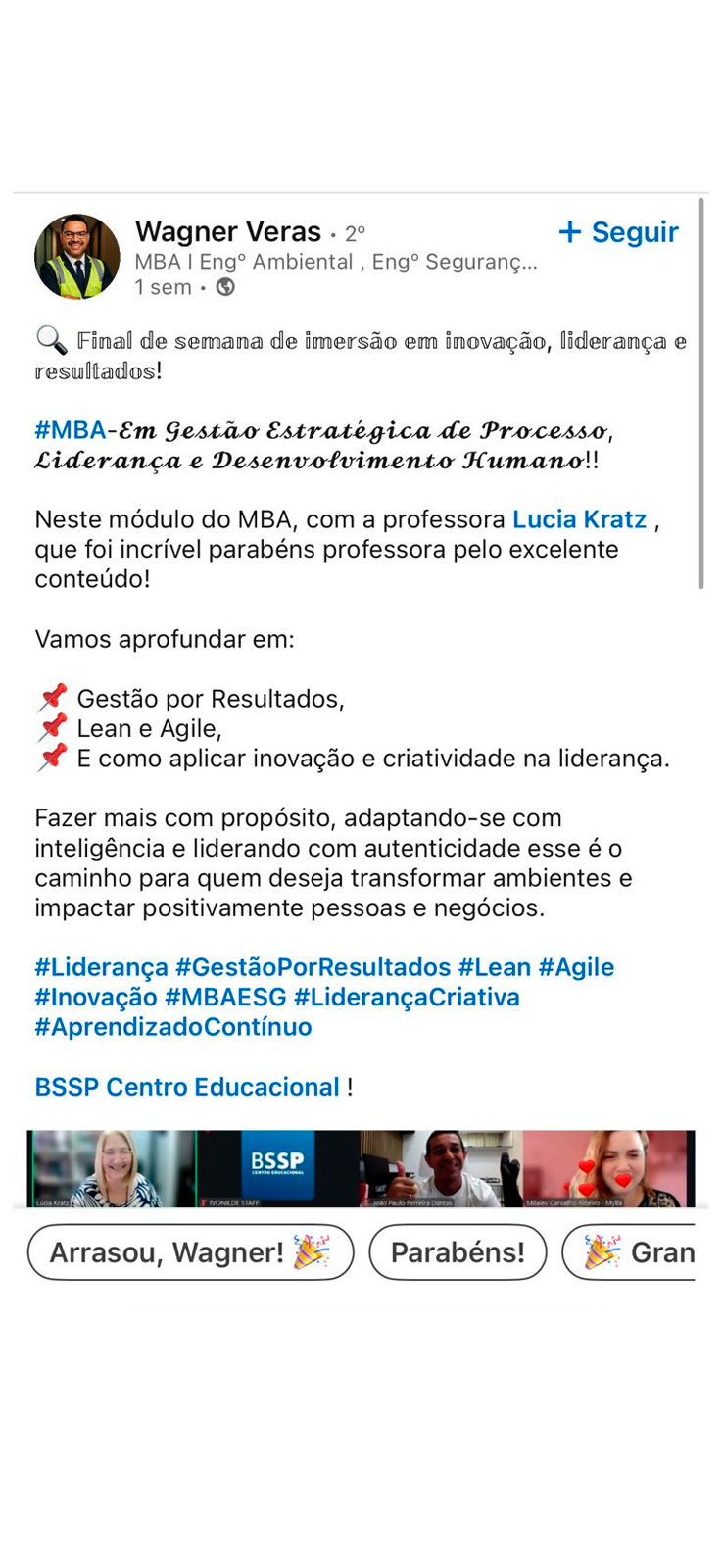 Depoimento publicado no LinkedIn (10)