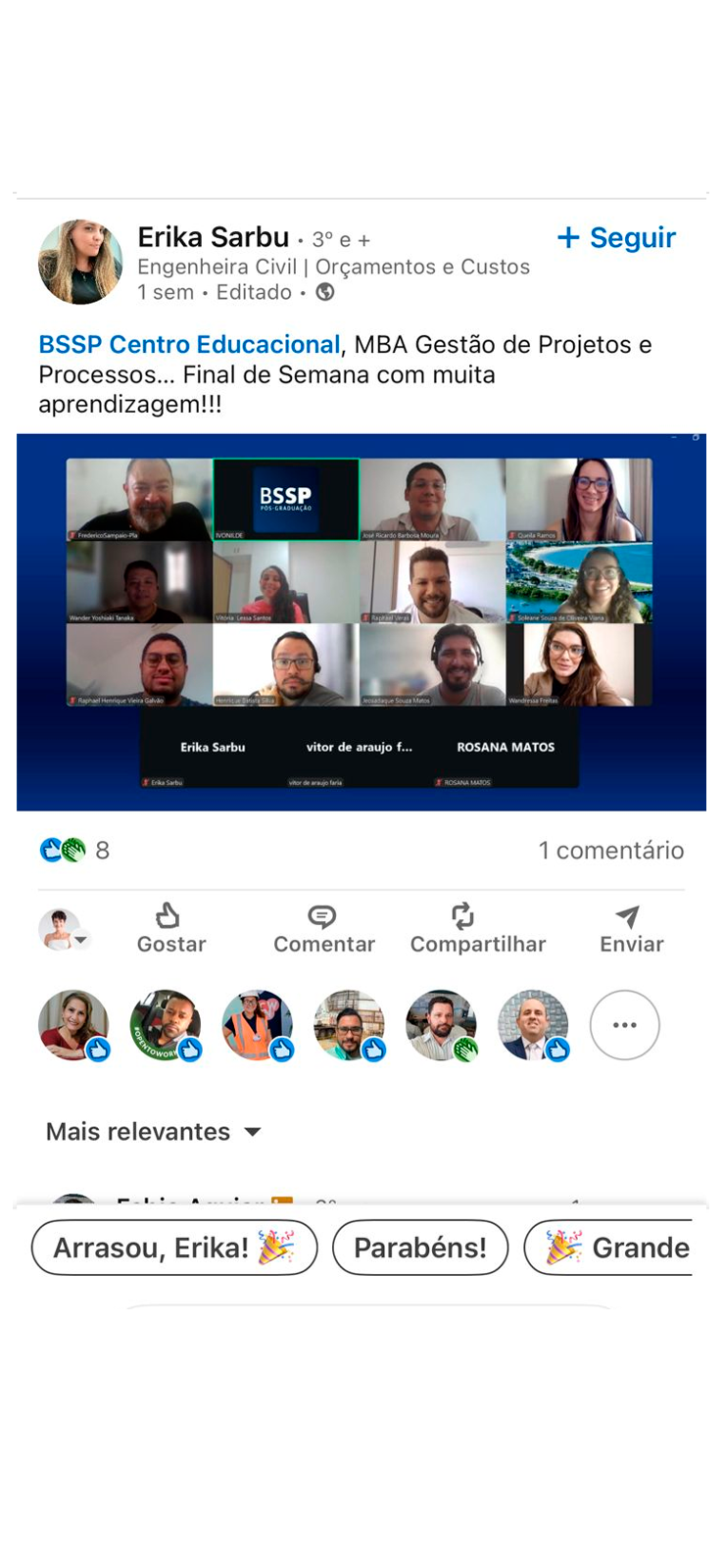 Depoimento publicado no LinkedIn (11)