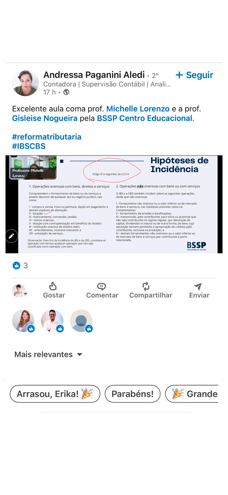 Depoimento publicado no LinkedIn (12)