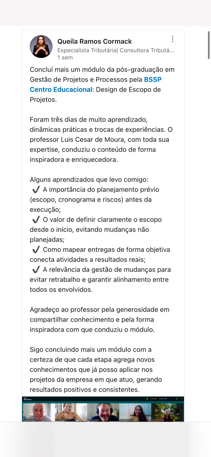 Depoimento publicado no LinkedIn (14)