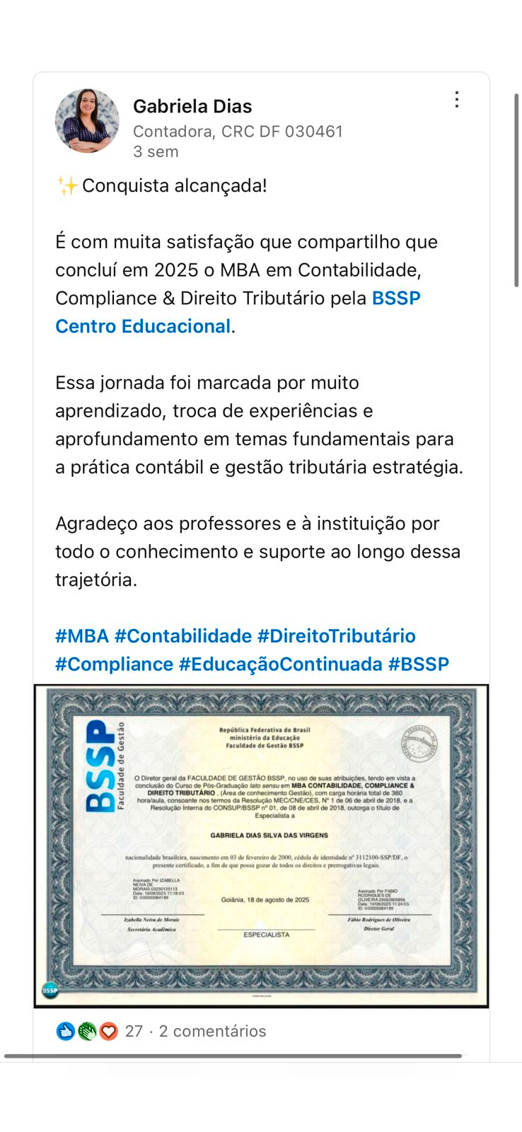 Depoimento publicado no LinkedIn (22)