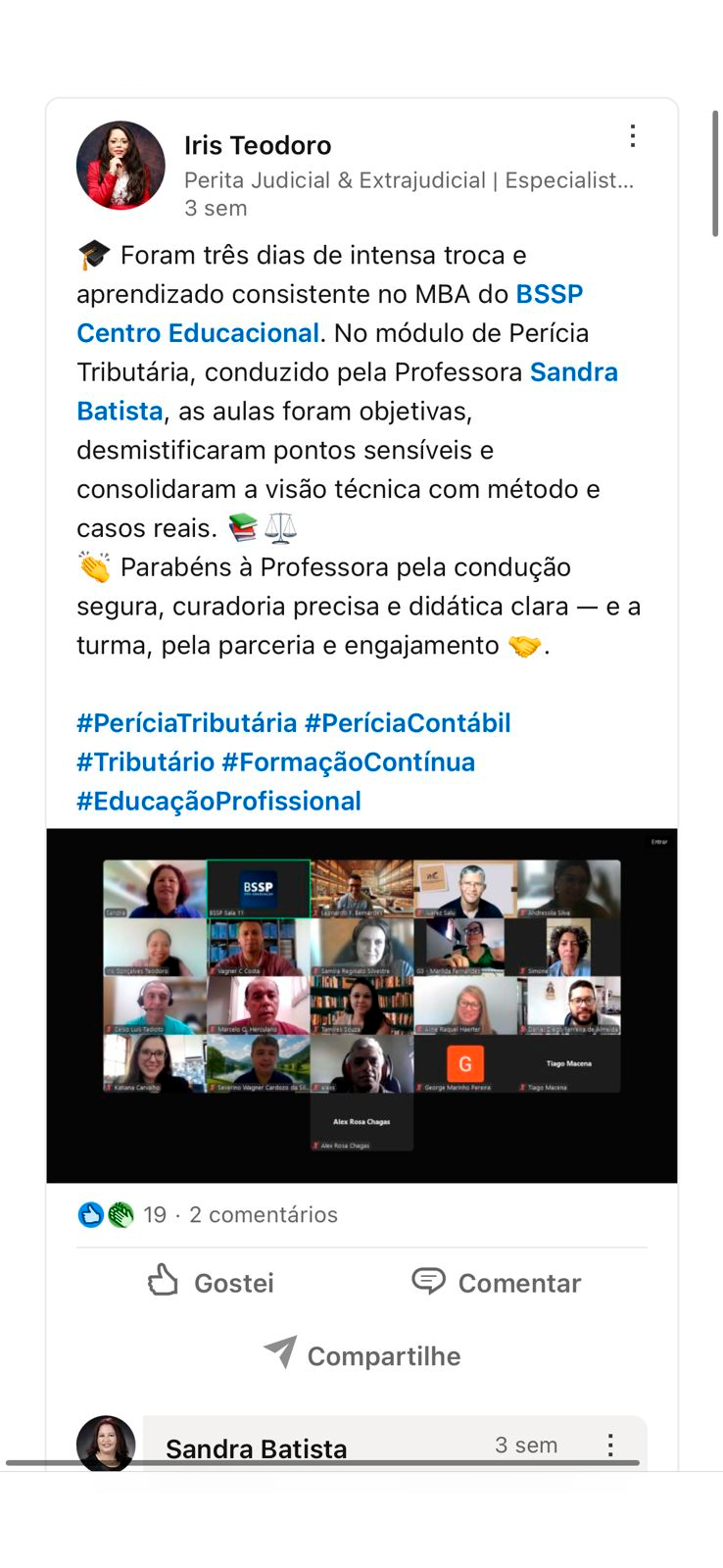 Depoimento publicado no LinkedIn (23)