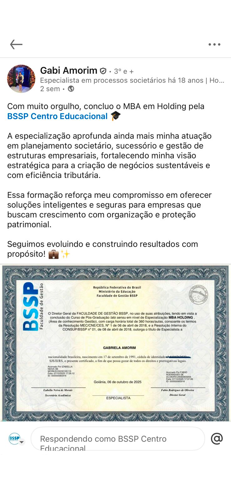 Depoimento publicado no LinkedIn (28)