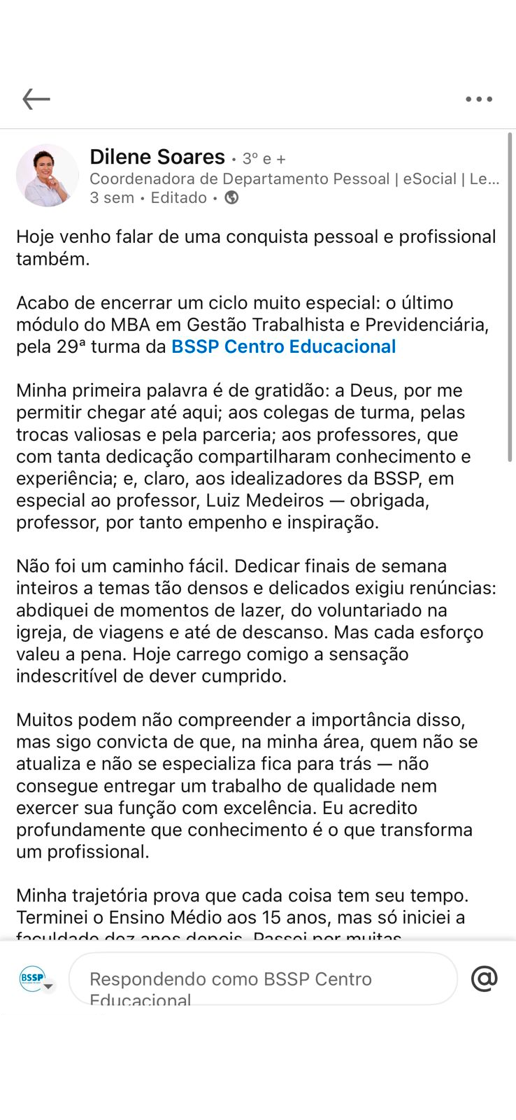 Depoimento publicado no LinkedIn (32)